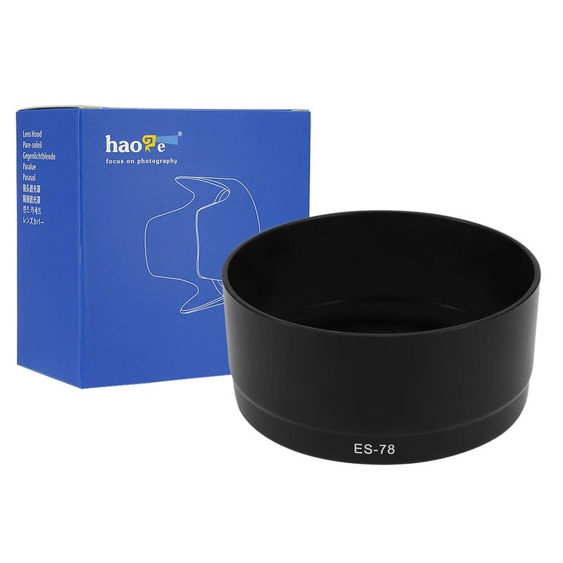 Haoge Bayonet Lens Hood for Canon EF 50mm f/1.2L USM Lens Replaces Canon ES-78 - Image 1